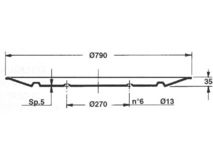 Gleitplatte Typ Bellon F170