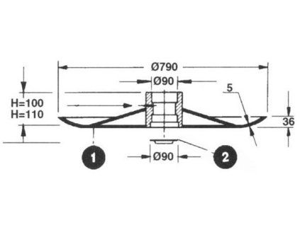 Gleitplatte Typ Supertino 165