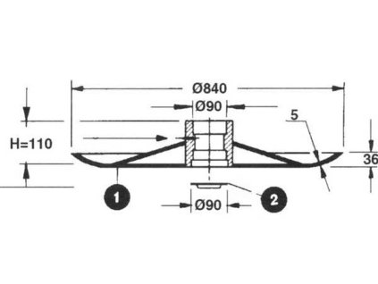 Supertino 165/185 Typ Nabenkappe