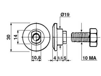 Messerbolzen Typ BCS, Orig.-Nr. 562296140