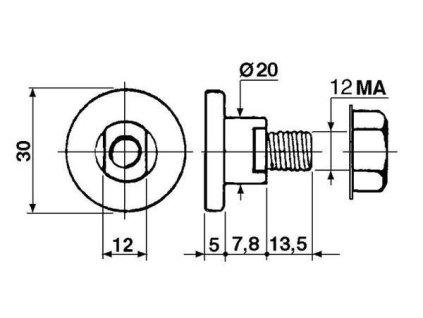 Messerbolzen Typ COMER