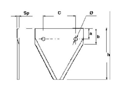 John Deere Mähmesserklinge,  Original-Nr. AZ41727