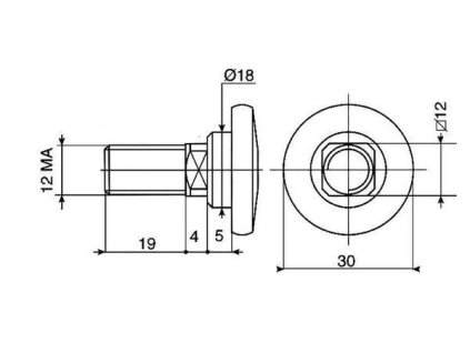 Messerbolzen Typ VICON, Orig.-Nr. B1374593