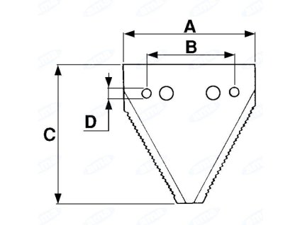 BCS Mähmesserklinge, Original - Nr. 58059014