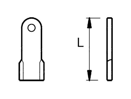 Schlegelmesser  130mm, 40x8