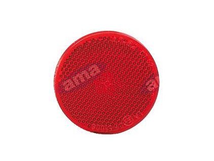 Reflektor rot rund 60mm/Schraube M5 Mutter