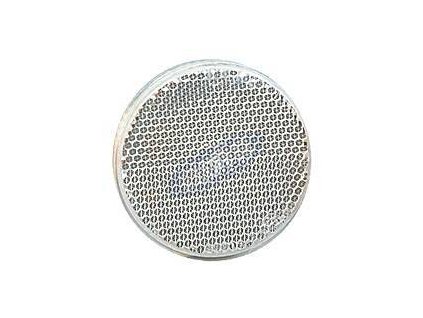 Reflektor weiß rund 80mm/Schraube M5 Mutter