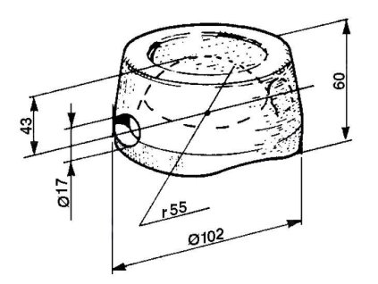 Kugelpfanne vorne/hinten Kugel d.78 mm/10.000 kg