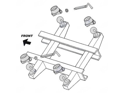Kugelkipplager 2500 kg/60mm + Kugelpfane  2500 kg - Set