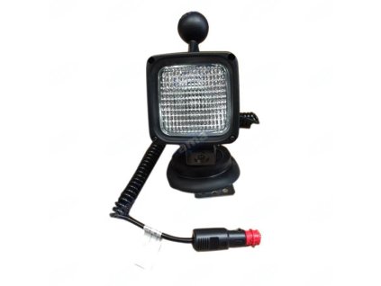 Funktionierende Halogen-Autolampe mit Magnet. Steckdosen