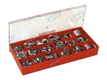 Satz: Aluminium-Dichtringe 6-27x1,5 mm