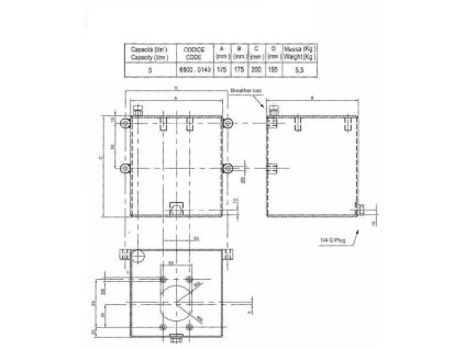 Tank für Handpumpen 5l