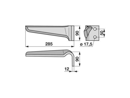 Messer geeignet für MASCHIO - rechts