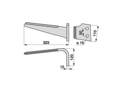 Messer geeignet für KVERNELAND - echt