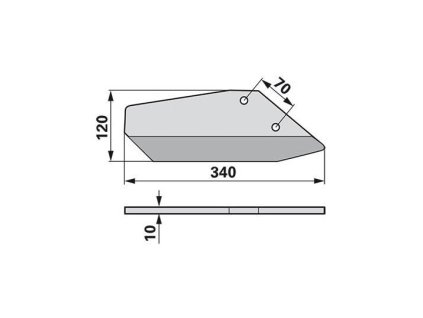Flügelschare rechts anstelle von Lemken