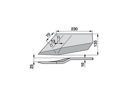Flügelschare links anstelle von Lemken