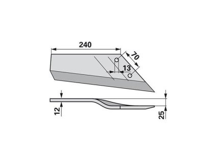 Flügelschare rechts anstelle von Lemken