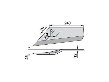 Flügelschare links anstelle von Lemken