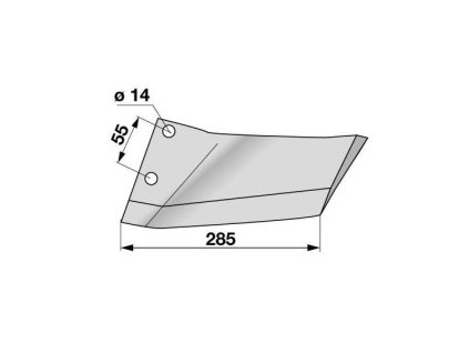 Flügelschare links anstelle von Lemken