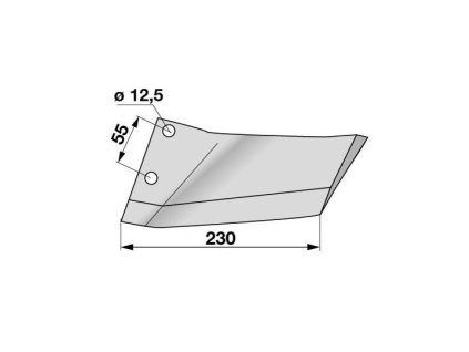 Flügelschare links anstelle von Lemken