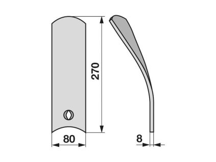 Leitblech rechts anstelle von Pöttinger