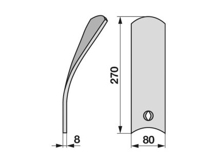 Leitblech links anstelle von Pöttinger