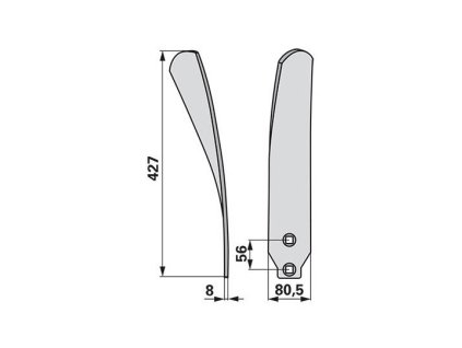 Leitblech links anstelle von Horsch
