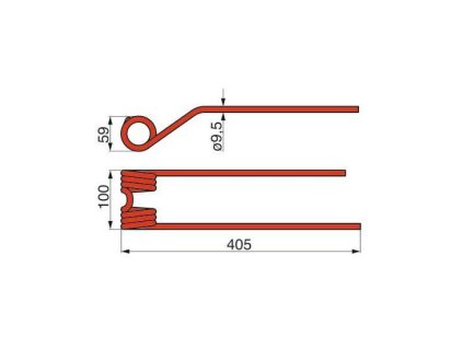 CLAAS Tragfeder (links)