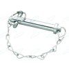 Oberlenkerbolzen mit Kette und  Splint  25x120 mm