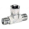 Einstellbare T-Verschraubung 3/8" männlich/weiblich/männlich