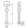 Haubenhalter / Haubensicherung  - Basic 160mm