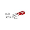 isolierter roter Stecker mit 6,3 mm, 0,25-1 mm Abgriff