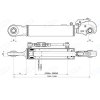 Hydraulischer Oberlenker, Kat. 2, 450-600mm, AUGE /FANGHAKEN