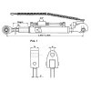 Hydraulischer Oberlenker, Kat. 2, 640-850mm, GELENK/FANGHAKEN