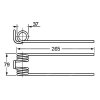 Feder für Häcksler, Wender 37x79x265