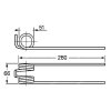 Feder für Häcksler, Wender 51x66x280