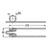 Feder für Häcksler, Wender 52x65x275