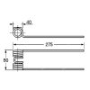 Feder für Häcksler, Wender 40x80x275