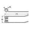 Feder für Häcksler, Wender 40x80x275