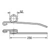 Feder für Häcksler, Wender 52x230