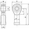 Gelenkkopf mit Innengewinde M12 x 1,25 P (Rechtsgewinde)