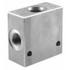 Aluminiumblock für 2 Wegeventil  3/8"