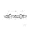 Gelenkwelle mit Freilauf 1010 mm, 47 kW