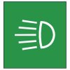 Symbol grün Abblendlicht