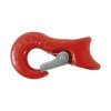 Seilgleithaken für Seil 9-13 mm, Güte 80, Rot, mit Sicherung