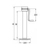 Stützfuß  mit Kurbel 3000 kg