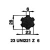 Rillenstab 23 UNI 221