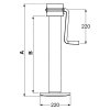 Stützfuß mit Kurbel 4000 kg