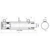 Hydraulikzylinder ohne Befestigung90/50/400