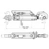 Hydraulischer Oberlenker, 637-887mm, GELENK/FANGHAKEN -  RAPID